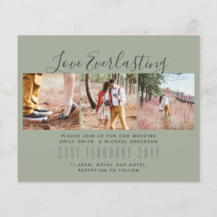 Prospectus 11,4 Cm X 14,2 Cm Everduring Love PHOTO COLLAGE Mariage Événement In