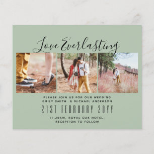 Prospectus 11,4 Cm X 14,2 Cm Everduring Love PHOTO COLLAGE Mariage Événement In
