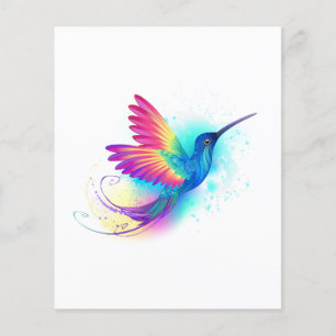 Prospectus 11,4 Cm X 14,2 Cm Exotic Rainbow Hummingbird