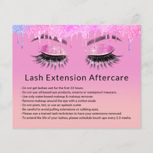 Prospectus 11,4 Cm X 14,2 Cm Eyelash Extensions Maquillage Artiste Purple Afcar