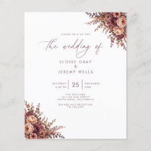 Prospectus 11,4 Cm X 14,2 Cm Faire-part de mariage pas cher Archer Flyer