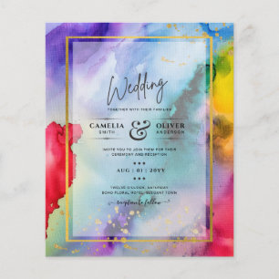 Prospectus 11,4 Cm X 14,2 Cm FAIRE-PART DE MARIAGE PRIDE EN COURSE Encre LeahG