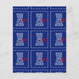 Prospectus 11,4 Cm X 14,2 Cm Faites de votre propre Motif facilement en une seu