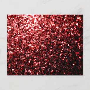 Prospectus 11,4 Cm X 14,2 Cm Flamour rouge foncé Parties scintillant scintille