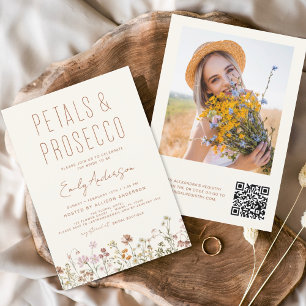 Prospectus 11,4 Cm X 14,2 Cm Fleur sauvage de code QR - Pétales et Fêtes des ma