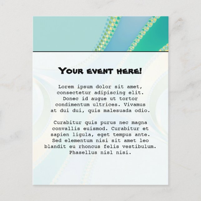 Prospectus 11,4 Cm X 14,2 Cm Fleurir - Art Fractal (Devant)