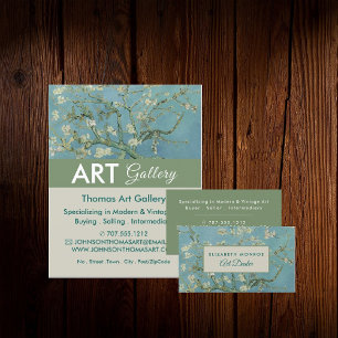 Prospectus 11,4 Cm X 14,2 Cm Fleurs d'amandes, Van Gogh, Concessionnaire d'art,