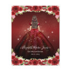 Floral Bourgogne or princesse Quinceanera pas cher