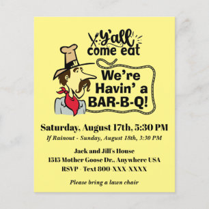 Prospectus 11,4 Cm X 14,2 Cm Flyer BBQ