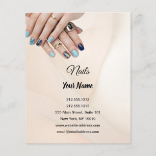 Prospectus 11,4 Cm X 14,2 Cm Flyer de la technologie d'onglerie de luxe Scann