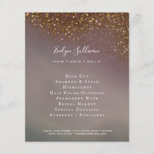 Prospectus 11,4 Cm X 14,2 Cm flyer de paillettes liquides