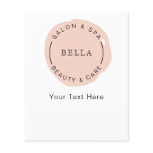 Flyer minimaliste moderne Blush Salon Spa Coupons