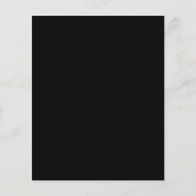 Prospectus 11,4 Cm X 14,2 Cm Flyer noir (Dos)