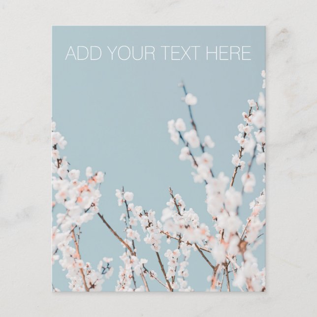 PROSPECTUS 11,4 CM X 14,2 CM FLYER : PLUM BLOSSOM (Devant)