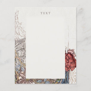 PROSPECTUS 11,4 CM X 14,2 CM FLYER : WILLIAM MORRIS : CHÈVREFEUILLE + TULIPE