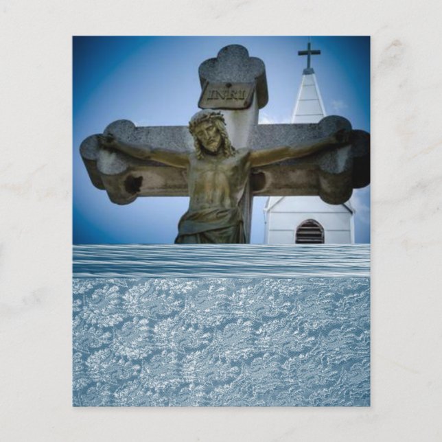 Prospectus 11,4 Cm X 14,2 Cm Flyers Jésus Christ (Devant)