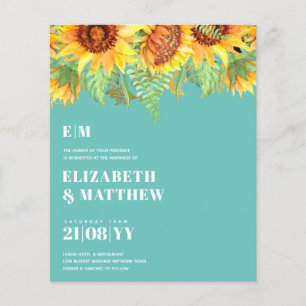 Prospectus 11,4 Cm X 14,2 Cm FLYERS Mariages à budget le plus faible