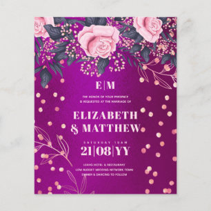 Prospectus 11,4 Cm X 14,2 Cm FLYERS Mariages à budget le plus faible Fleurs Mag