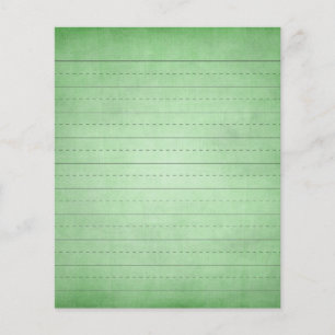 Prospectus 11,4 Cm X 14,2 Cm FOND D'ÉCran DE PAPIER LIGNÉ VERT SCHPPR ÉDUCATION