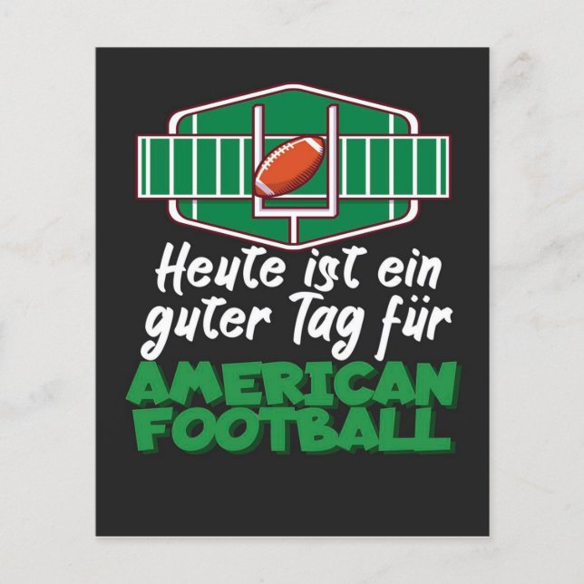 Prospectus 11,4 Cm X 14,2 Cm Football américain (Devant)