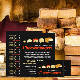 Prospectus 11,4 Cm X 14,2 Cm Fromage, Cheesemonger Publicité