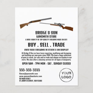 Prospectus 11,4 Cm X 14,2 Cm Fusil & Fusil, Argonnerie, Publicité de magasin