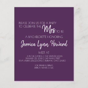Prospectus 11,4 Cm X 14,2 Cm Futur M. & Mme Bachelorette Flyer