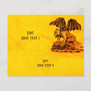 Prospectus 11,4 Cm X 14,2 Cm Golem Gargoyle