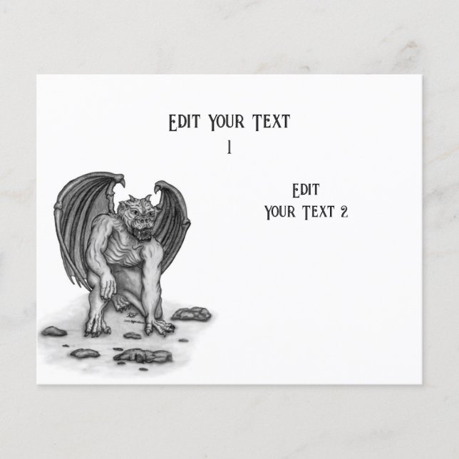 Prospectus 11,4 Cm X 14,2 Cm Golem Gargoyle (Devant)