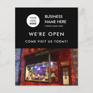 Prospectus 11,4 Cm X 14,2 Cm Grand Ouverture Boulangerie Boutique Photo personn