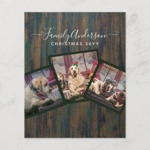 Prospectus 11,4 Cm X 14,2 Cm GRANDPARENT CADEAUX DE COLLAGE PHOTO - Bois rustiq