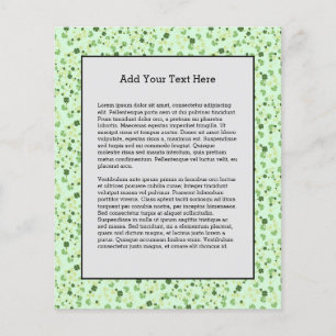 Prospectus 11,4 Cm X 14,2 Cm Green Four Leaf Clovers