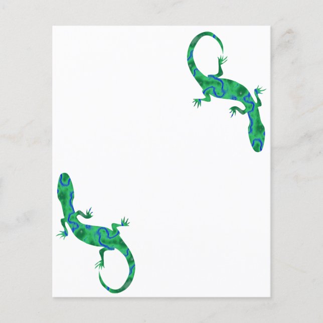 Prospectus 11,4 Cm X 14,2 Cm Green Gecko (Devant)