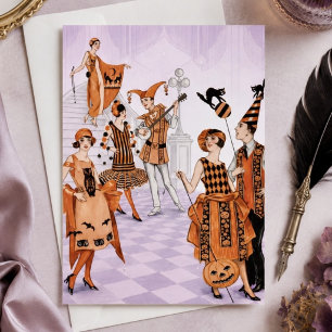 Prospectus 11,4 Cm X 14,2 Cm Halloween Art Déco vintage 1920