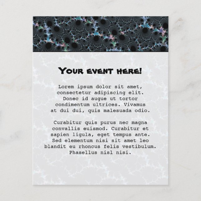 Prospectus 11,4 Cm X 14,2 Cm Haze - Mandelbrot Fractal (Devant)