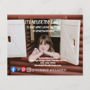 Prospectus 11,4 Cm X 14,2 Cm Il n'est jamais à l'avance de la carte postale de 