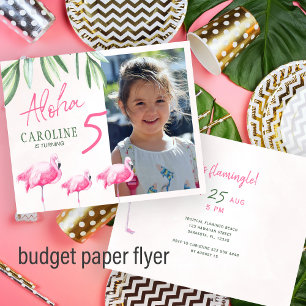Prospectus 11,4 Cm X 14,2 Cm Invitation d'anniversaire pour enfants PHOTO tropi