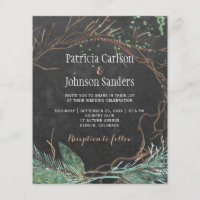 Invitation de mariage à la craie sur tableau noir