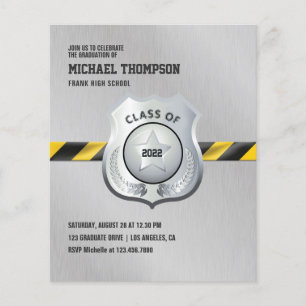 Prospectus 11,4 Cm X 14,2 Cm Invitation photo de la fête de graduation sur le t