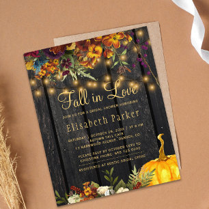 Prospectus 11,4 Cm X 14,2 Cm Invitation pour une fête prénuptiale à petit budge