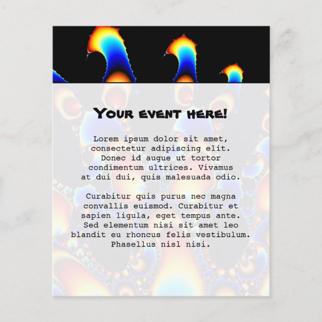 Prospectus 11,4 Cm X 14,2 Cm It - Mandelbrot Fractal (Devant)