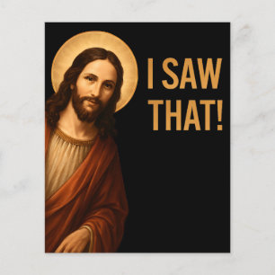 Prospectus 11,4 Cm X 14,2 Cm J'Ai Vu Que Jésus Drôle Citation Chrétienne