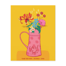 JARDIN VENTE - Jardin vintage fleuri faire-part