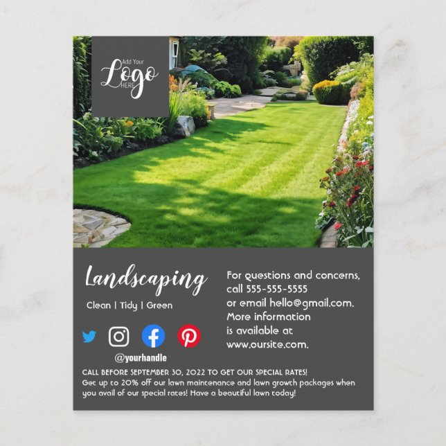 Prospectus 11,4 Cm X 14,2 Cm jardinier paysagiste chirurgien arboriste prospect (Devant)