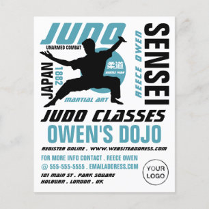 Prospectus 11,4 Cm X 14,2 Cm Judo Design, classes Judo
