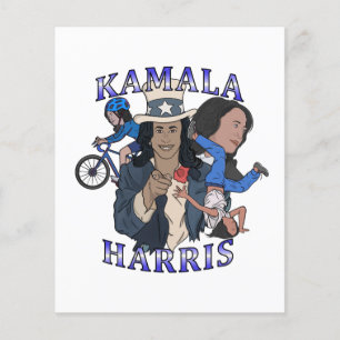 Prospectus 11,4 Cm X 14,2 Cm Kamala Harris Bootleg Rap