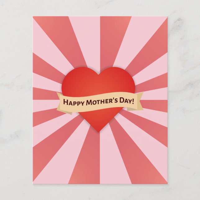 Prospectus 11,4 Cm X 14,2 Cm La Fête des Mères Art I (Devant)