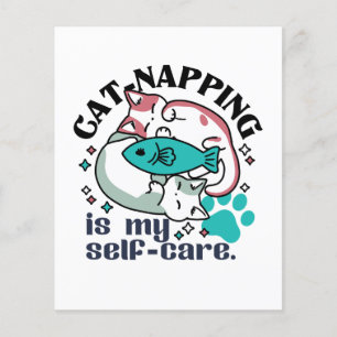 Prospectus 11,4 Cm X 14,2 Cm La Nappage De Chats Est Mon Soin Personnel : Chats
