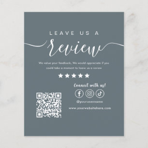 Prospectus 11,4 Cm X 14,2 Cm Laissons-nous un commentaire Social Media Logo Mar