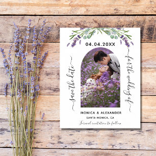 Prospectus 11,4 Cm X 14,2 Cm Lavender photo QR budget mariage Enregistrer la da
